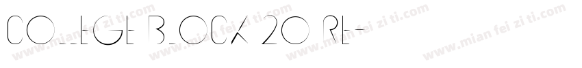 College Block 20 Re字体转换
